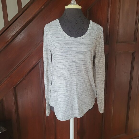 Striped Long Sleeve Womens Top By LOFT Size M - Picture 1 of 5